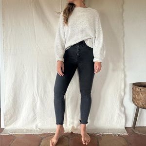 Chunky knit speckled sweater